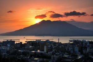 桜島初日の出